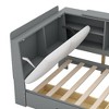 NicBex Twin Platform Bed 81" L Modern Wooden Bed Frame with Storage Headboard, Shelves, Drawers for Bedroom, Guest Room, No Box Spring Required - 4 of 4