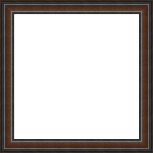 Amanti Art Cyprus Walnut Framed Magnetic Dry Erase Board - 1 of 4