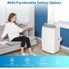 14000 BTU Portable Air Conditioner,3-in-1 AC Unit with Dehumidifier and Fan for Rooms Upto700 Sq.Ft,RemoteControl with Smart and Sleep Modes - 4 of 4