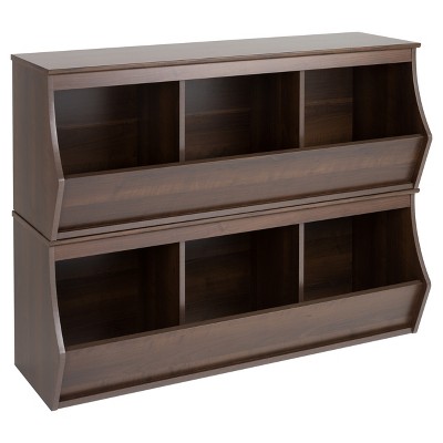 Fremont Entryway Storage Cubbie - 6 Bin - Espresso - Prepac