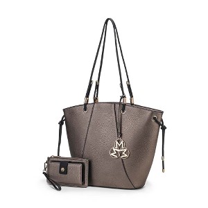 MKF Collection Liv Vegan Leather Women’s Tote Handbag with Matching Wallet by Mia K - 1 of 4