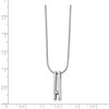 Black Bow Jewelry Double Bar Diamond Necklace in Rhodium Plated Silver, 18-20 Inch - 2 of 4