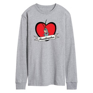Men's - SpongeBob SquarePants - Heartbreaker Long Sleeve Graphic T-Shirt - 1 of 4