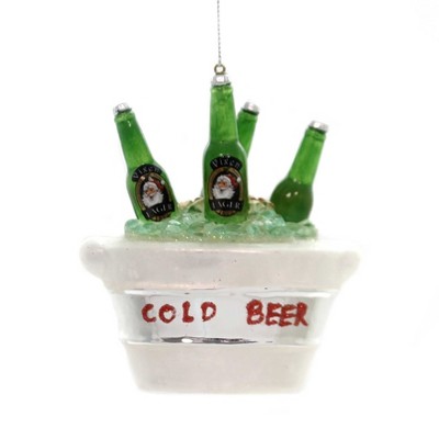 Holiday Ornaments 4.0" Bucket Of Beer Lager Ice Cold  -  Tree Ornaments