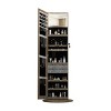 GlasFlength Full Length Mirrors Mirror Cabinet Jewelry Storage Armoire Lockable Free Standing Mirror 360° Swivel for Room, Brown, 21.6"*21.6"*62.3" - 2 of 4