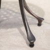 Lola 19" Cast Aluminum Side Table - Bronze - Christopher Knight Home: Weather-Resistant, Traditional Design - 4 of 4