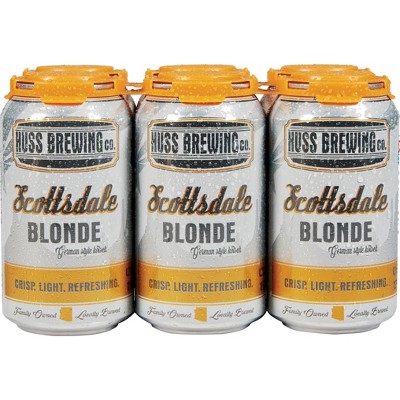 Huss Scottsdale Blonde Kolsch Beer - 6pk/12 fl oz Cans