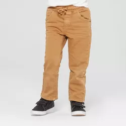 Toddler Boys' Pull-On Straight Fit Jeans - Cat & Jack™ Brown 2T