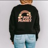 Simply Sage Market Just Peachy Rainbow Front and Back Design Sweatshirt - 2 of 4