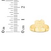 10k Yellow Gold 10mm Elevated Nugget Heart Filigree Ring - 4 of 4
