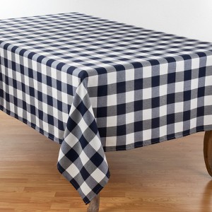 Saro Lifestyle Buffalo Plaid Cotton Blend Tablecloth - 1 of 4