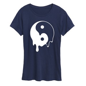 Women's - Instant Message - Melty Yin Yang Short Sleeve Graphic T-Shirt - 1 of 4