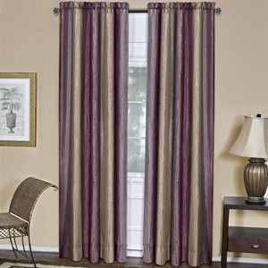 GoodGram Royal Ombre Crushed Semi Sheer 84 in. Long Curtain Panel Pair - 1 of 2