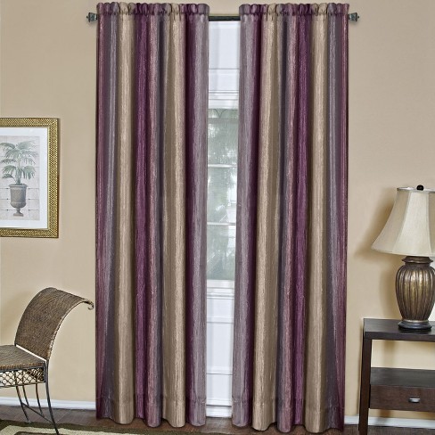 GoodGram Royal Ombre Crushed Semi Sheer 84 in. Long Curtain Panel Pair - image 1 of 2