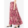 Jessica London Women's Plus Size Flowing Crinkled Maxi Skirt - 4 of 4