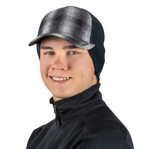 TrailHeads Men's Winter Hat - Warm Trucker Hat with Drop Down Fleece Ear Warmers for Running, Hiking - 1 of 4
