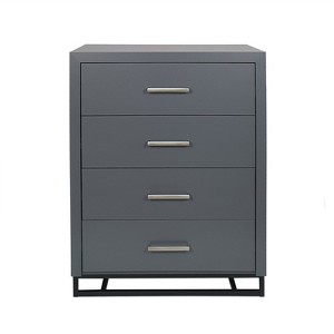 GDFStudio Borah Contemporary Faux Wood 4 Drawer Dresser - 1 of 4