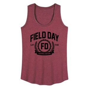 Women's - Instant Message - Field Day Collegiate Graphic Racerback Tank - 1 of 4