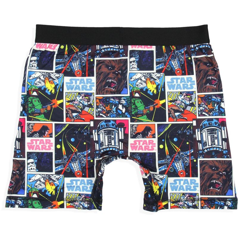 Star Wars Mens' 2 Pack Comic Millennium Falcon Boxers Underwear Boxer Briefs Multicolored, 5 of 5