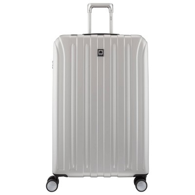 DELSEY Paris Titanium Expandable Upright Hardside Large Checked Spinner Suitcase - Silver