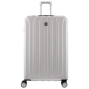 DELSEY Paris Titanium Expandable Upright Hardside Medium Checked Spinner Suitcase
