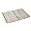 Striped Rachelle Roberts Ticker Memory Foam Bath Rug Beige - Deny Designs - 2 of 3