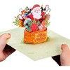 Paper Love 3D Merry Christmas Pop Up Card for Him, Her, Kids, Adults, 5" x 7" Cover - Includes Envelope and Note Tag - 3 of 4