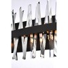 Elegant Lighting Serephina 30 inch crystal bath sconce in black - 4 of 4