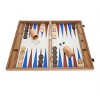 WE Games Luxury Wood Backgammon Set with Leatherette Interior - 19 inches - Handcrafted in Greece - 2 of 4