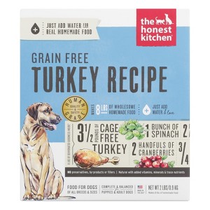 The Honest Kitchen Dog Food Grain Free Turkey Recipe - Case of 6 - 2 lbs - 1 of 3