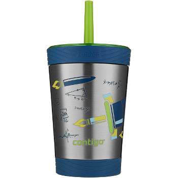 Contigo Leighton Kids Plastic Water Bottle, Spill-Proof Tumbler with Straw  for Kids, Dishwasher Safe…See more Contigo Leighton Kids Plastic Water