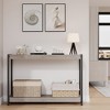Whizmax 2-Tier Narrow Console Sofa Side Table for Entryway,Hallway,Living Room, 39.5in L x 13.7in W x 25.6in H - 2 of 4