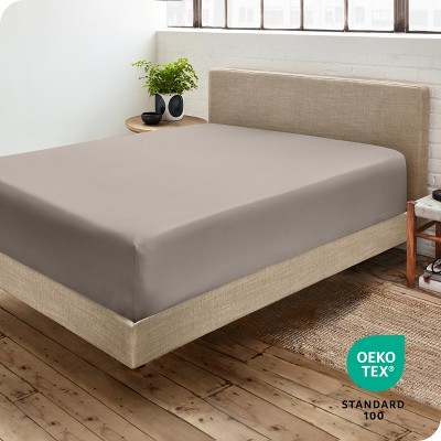 Twin Khaki Ultra-Soft Microfiber Deep Pocket Fitted Sheet