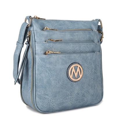 MKF Collection Salome Shoulder Crossbody Women’s Handbag Expandable Multi-Compartment Vegan Leather by Mia K