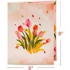 Frndly by Paper Love 3D Tulip Plant Pop Up Card, For All Occasion - Handcrafted 100% Recycled and Eco-Friendly, 8" x 6" Cover - 3 of 4