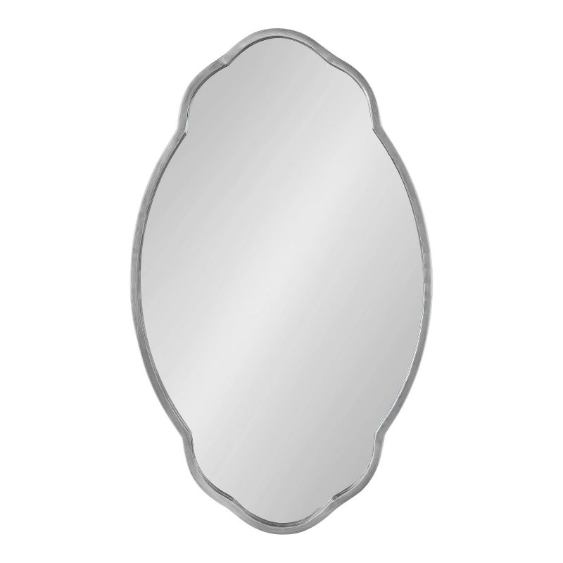 18" x 30" Magritte Scalloped Oval Decorative Wall Mirror - Kate & Laurel All Things Decor, 3 of 9