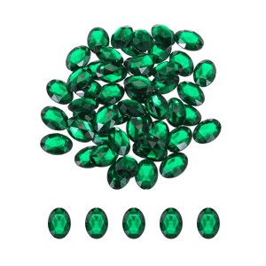 Unique Bargains Flat Back Artificial Rhinestones for Wedding DIY Crafts Party 50 Pcs - 1 of 4