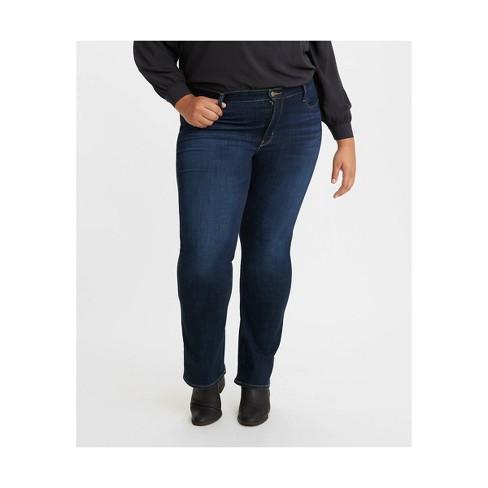 Levi's® Women's Plus Size Mid-rise Classic Bootcut Jeans - Cobalt Distress  26 : Target