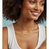 HTUTWOO Layered Gold Necklaces for Women Trendy, 14K Gold Plated Choker Paperclip Box Chain Necklace, Stackable Women's Gold Pendant Necklaces - 3 of 4