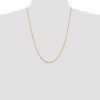 Black Bow Jewelry 1.5mm 14k Yellow Gold Solid Diamond Cut Rope Chain Necklace - 2 of 4