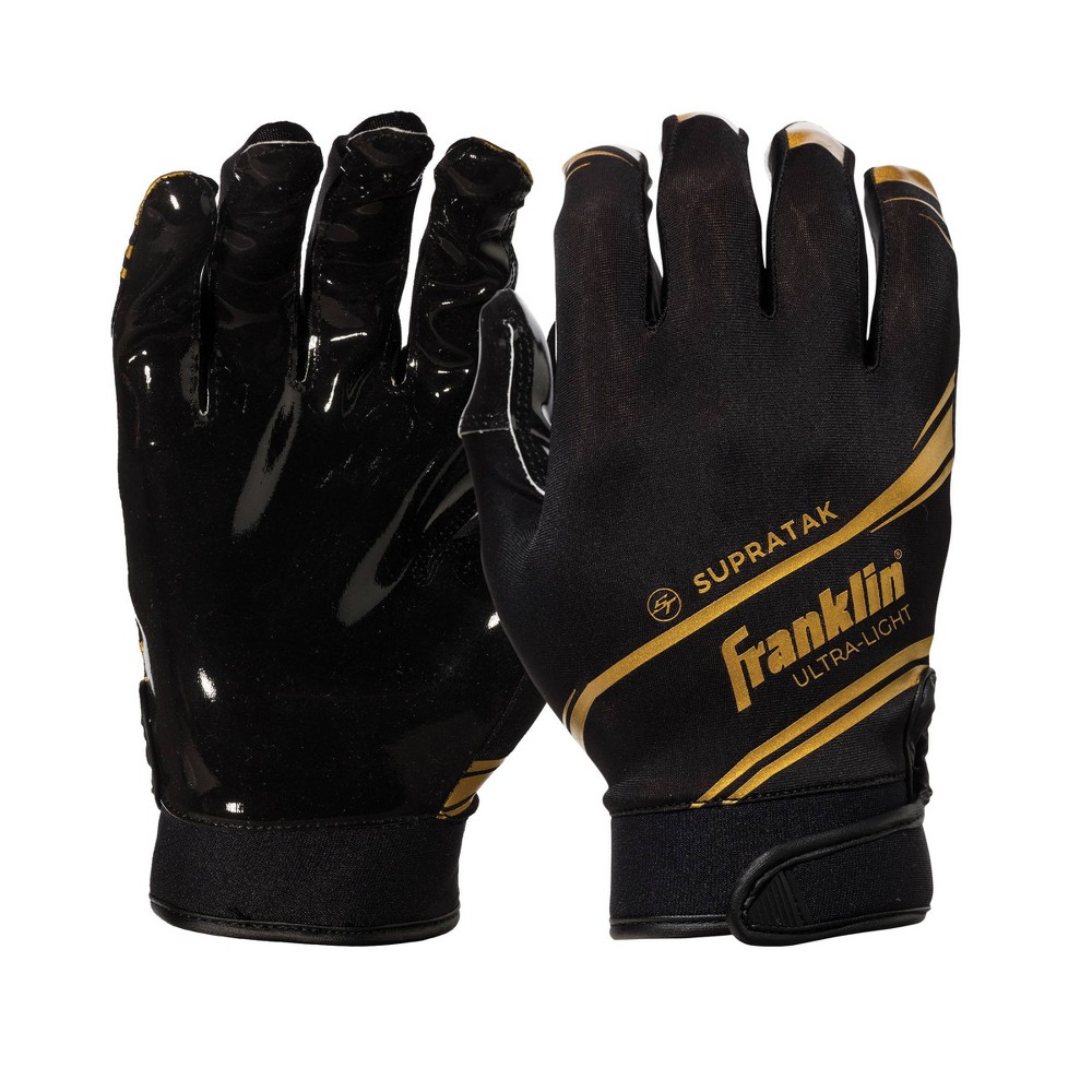 Photos - American Football and Rugby Franklin Sports Supratak Adult Receiver Gloves Black - L