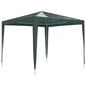 vidaXL Party Tent Green Polyethylene and Steel 8.2x8.2ft Collapsible - 1 of 1