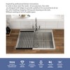 25x22x9 inch Kitchen Sink Drop In 16 Gauge Stainless Steel 25in Single Bowl Topmount Kitchen Sink Basin - 4 of 4