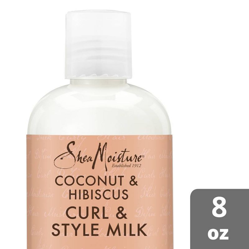 SheaMoisture Coconut &#38; Hibiscus Curl &#38; Style Milk For Thick Curly Hair - 8 fl oz, 1 of 11