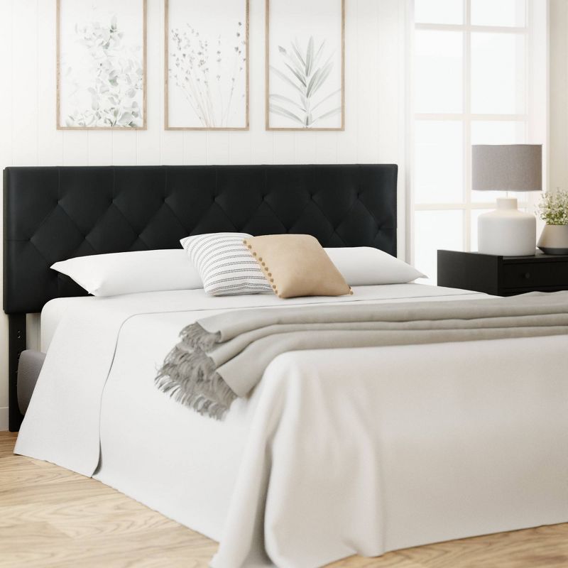 Avery Adjustable Faux Leather Headboard - Brookside Home, 4 of 14