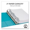 Samsill Earth's Choice Plant-Based Economy Round Ring View Binders, 3 Rings, 3" Capacity, 11 x 8.5, Teal, 2/Pack - image 2 of 4