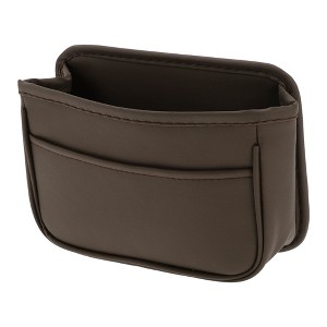 Unique Bargains Car Trash Can Portable and Hanging Car Door Faux Leather Trash Bin 1 Pc - 1 of 4