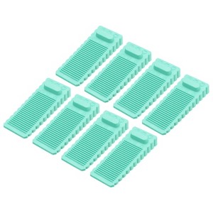 Unique Bargains TPR Anti-Slip Trapezoidal Design Door Stopper 12 Pcs - 1 of 4
