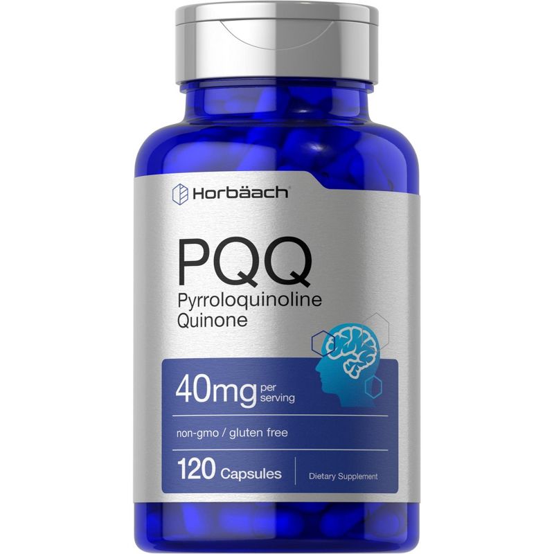 Horbaach PQQ Supplement 40mg (Pyrroloquinoline Quinone) | 120 Capsules, 1 of 4