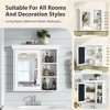 Kumasinova 30" Wall Mount Medicine Cabinet with Mirror,Bathroom Storage Cabinet with Adjustable Shelves,Space-Saving Over The Toilet Storage Cabinet - 4 of 4